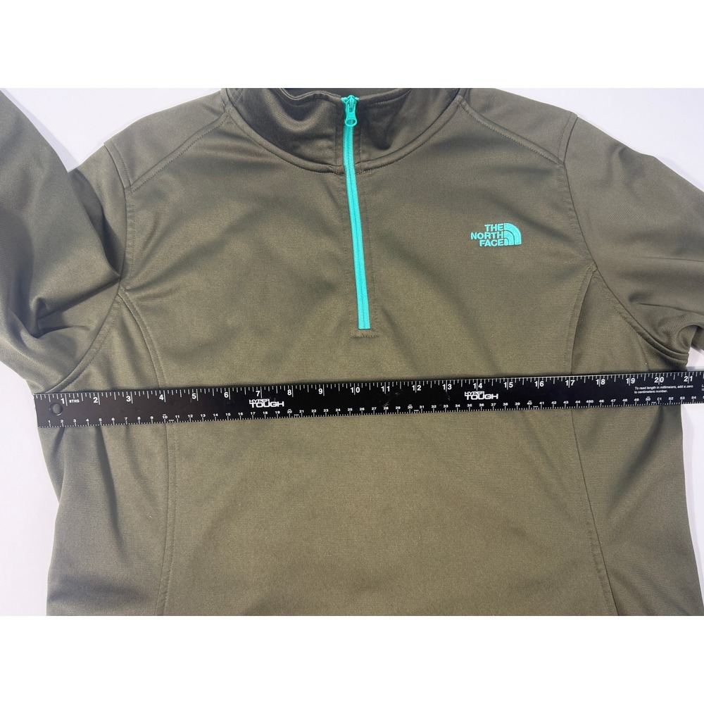 The North Face Pullover Womens XL Olive Green Excellent Quarter Zip Active Top - Picture 5 of 10